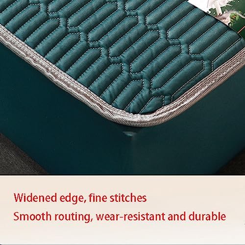 FCLDESHOP Latex Ice Silk Fitted Sheet 120x200cm Blue 1pcs