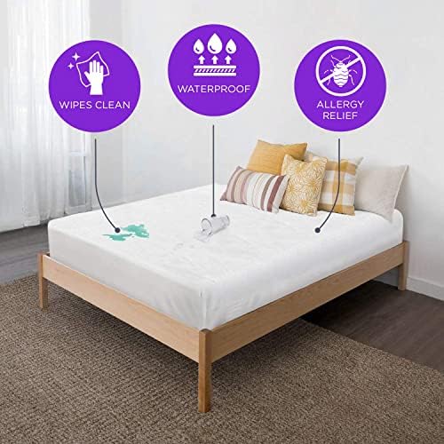 BLISSFORD Queen Plastic Mattress Protector - Heavy Duty Waterproof Cover