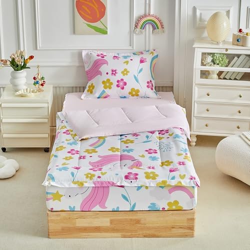 Kids Comforter Set with Zipper - Twin Size