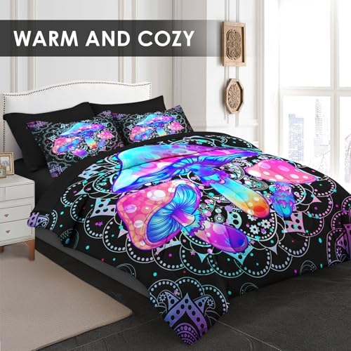 7 Pcs King Size Comforter Set with Pillowcases and Shams