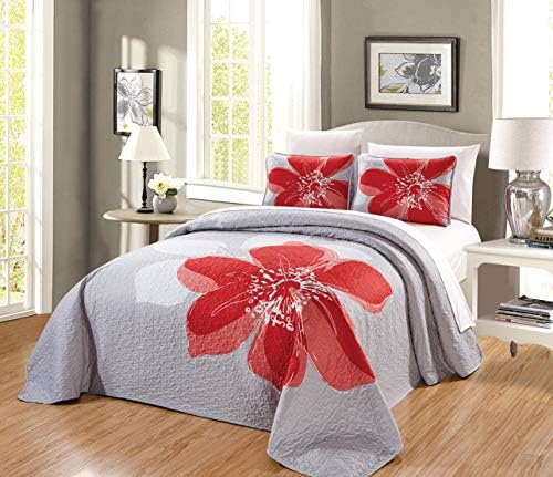 Grand Linen Reversible Bedspread Set Twin Size
