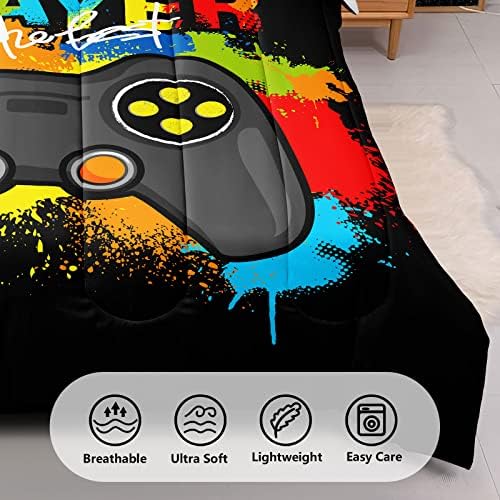 ZJian HOME 5 Piece Gaming Bedding Set Twin Size 1