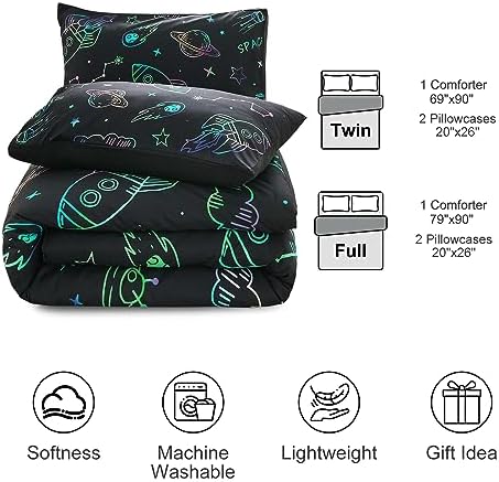 Aimuan Rocket Comforter Set for Kids