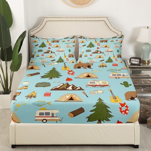 Erosebridal Full Size 4Pcs Camper Bedding Set