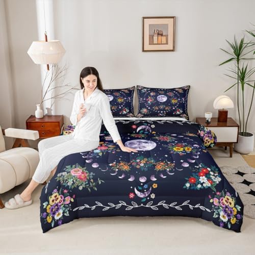 Manfei Sun Moon Kids Comforter Set