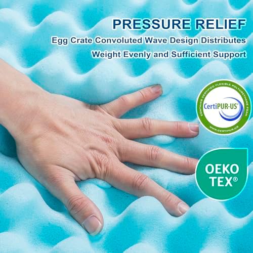 BreezeRest Cooling Gel Mattress Topper Twin XL 1