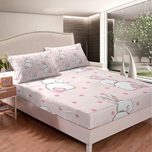 Feelyou Cute Rabbit Bedding Set for Kids