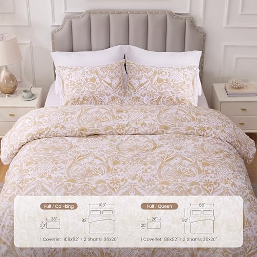 Sophia William Damask Comforter Set King Size 3 Pieces 1