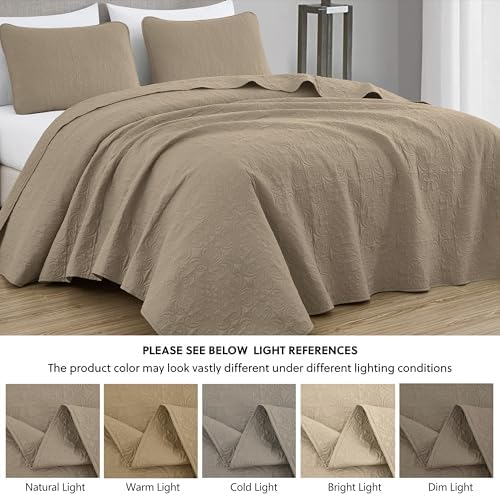 Chezmoi Luca 3-Piece Oversized Bedspread Set