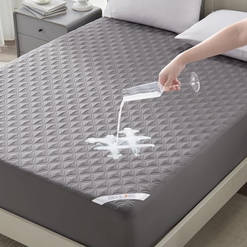 BEDLORE Waterproof Mattress Protector Queen Size with Deep Pocket
