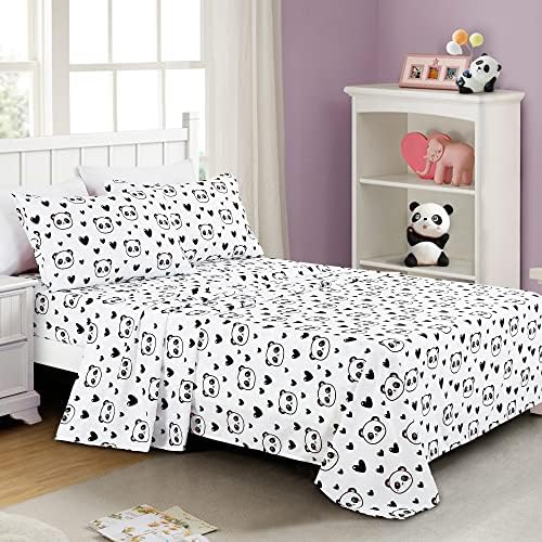 Chezmoi Collection 3-Piece Panda Love Sheet Set 1