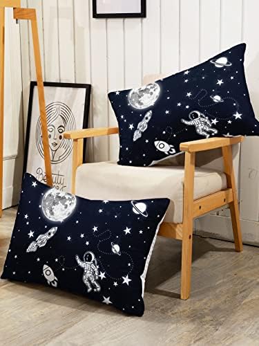 Datura Home Astronaut Space Sheet Bedding Set - 4Pcs Rocket Print