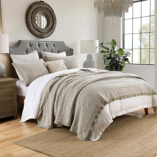 HORIMOTE HOME Stone-Washed Cotton Quilt Set King Size