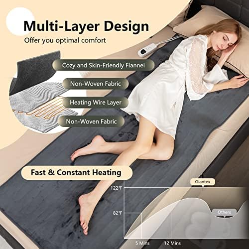 Giantex Electric Mattress Pad with 5 Modes and Timer