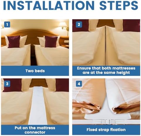Muyoka Extra Wide Bed Bridge Twin to King Converter Kit 1