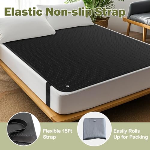 VAJOOCLL Grounding Mat for Bed - Black 1
