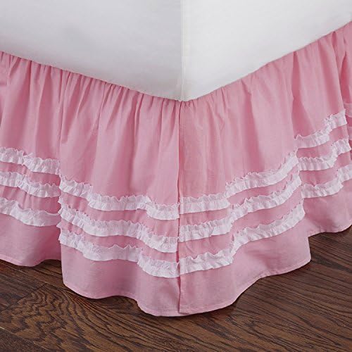 Levtex Home Pink Ruched Queen Bed Skirt