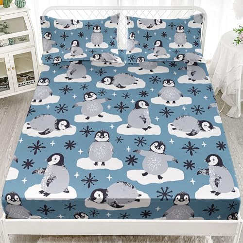 Cute Penguin Sheet Set 4PCS Kids Bedroom Decor