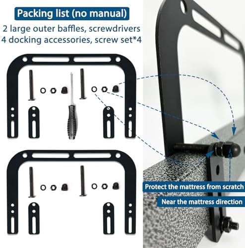 Benbuoo Anti-Slip Mattress Retainer Bar Holder 2pcs