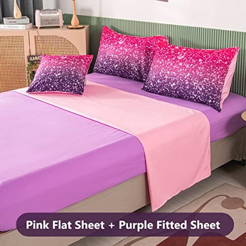 PERFEMET Purple Comforter Set Full Size 6Pcs