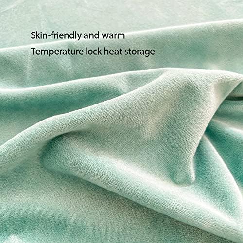 FCLDESHOP Thick Warm Coral Fleece Fitted Sheet 1