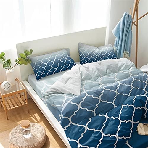 LooPoP California King Comforter Set Blue Ombre
