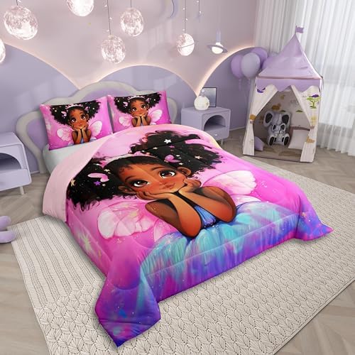 Erosebridal Kids Full Comforter Set with Wings Design