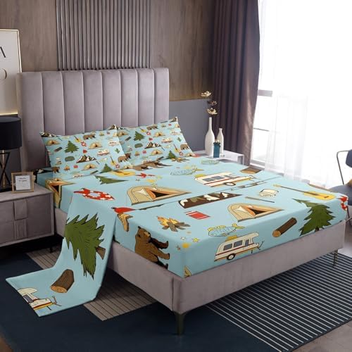 Erosebridal Full Size 4Pcs Camper Bedding Set