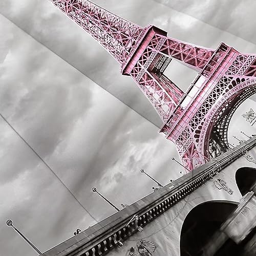 Kxry Paris Eiffel Tower Comforter Set King Size