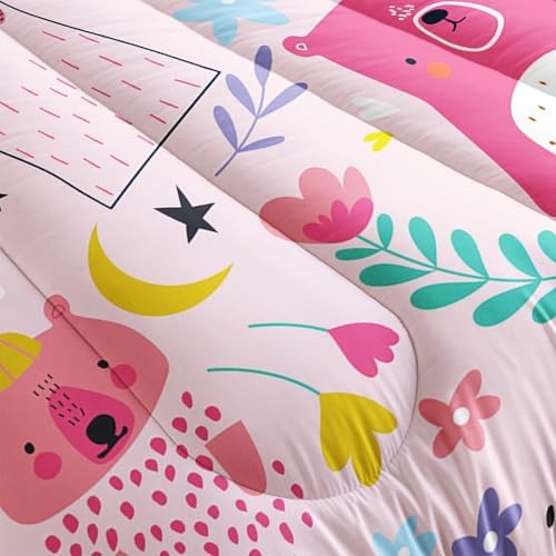 QOOMO Cartoon Bear Kids Comforter Set 1