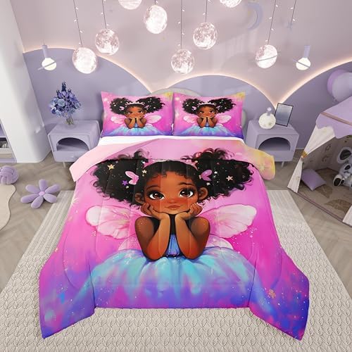 Erosebridal Kids Full Comforter Set with Wings Design
