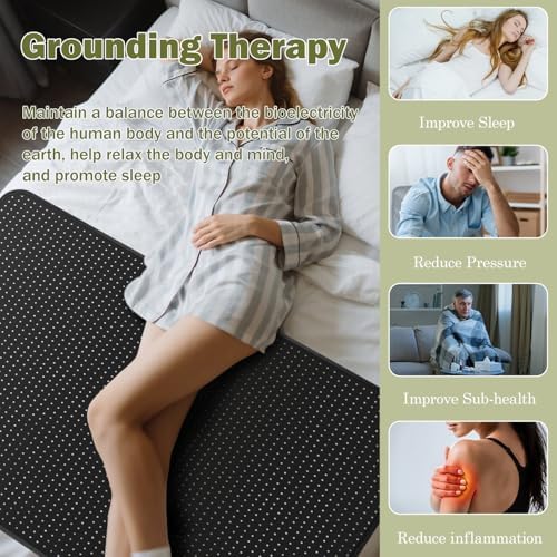 VAJOOCLL Grounding Mat for Bed - Black 1