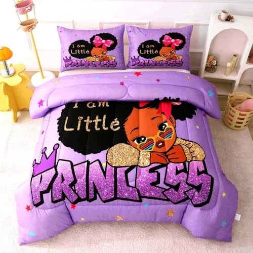 Little Black Girl Comforter Set Twin Size 1
