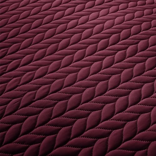 MOONLIGHT20015 Bedspread Set Queen Size 90x96 - 2 Pillow Shams Reversible Microfiber