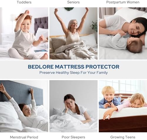 BEDLORE Waterproof Mattress Protector Queen Size 1