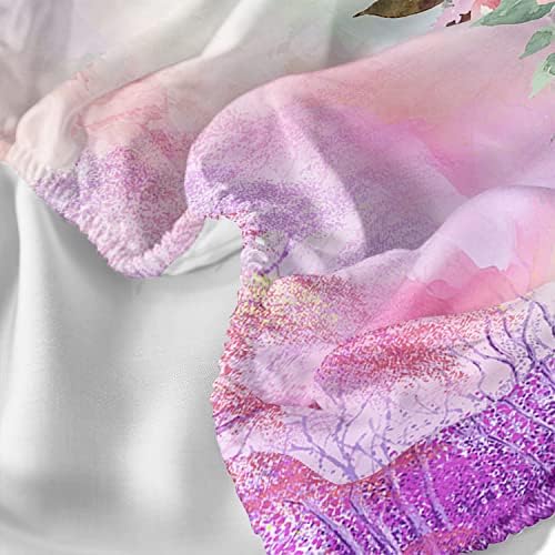 XYNHML Wolf Tie Dye Rose Bedding Set for Kids