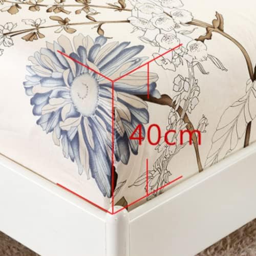 FCLDESHOP Cotton Fitted Sheet with 30cm Deep Pocket