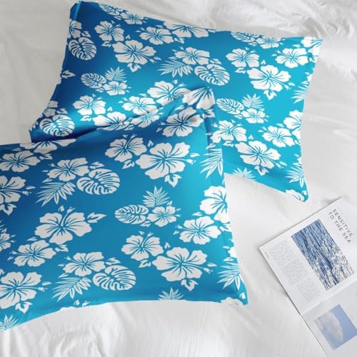 Pamnest Full Size Bed Sheet Set with Hibiscus Pattern