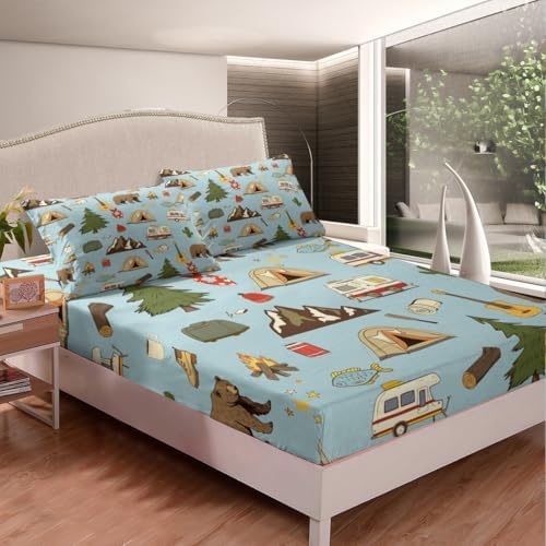 Erosebridal Full Size 4Pcs Camper Bedding Set
