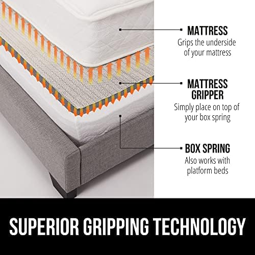 GORILLA GRIP Non-Slip Mattress Gripper for Twin Beds