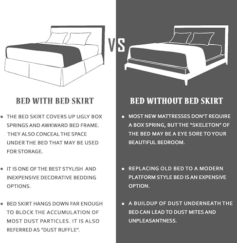 Comfort Beddings Magic Bed Skirt Queen 10 Inch Drop 1