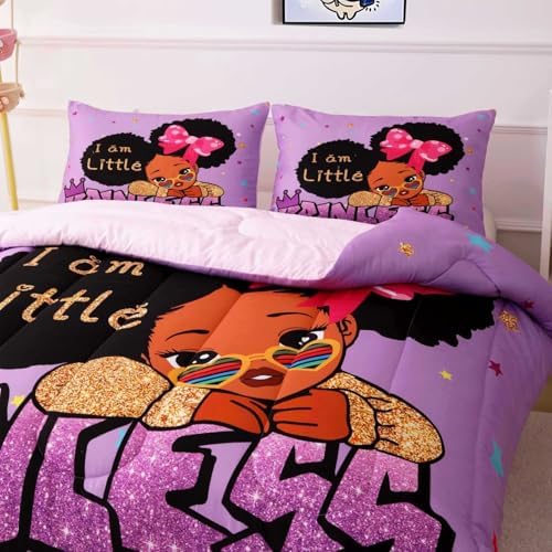 Little Black Girl Comforter Set Twin Size 1
