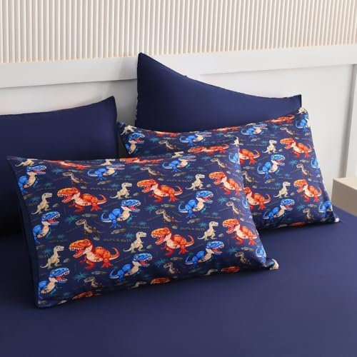 ALAOOKKA Kids Dinosaur Comforter Set 5 Piece