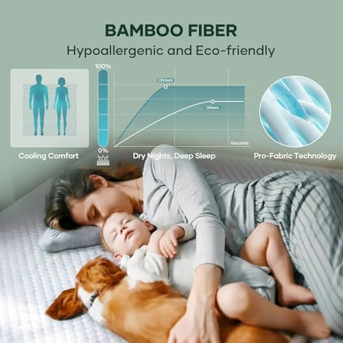 OhGeni Waterproof Mattress Protector Queen Size