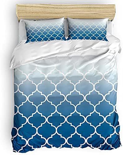 LooPoP California King Comforter Set Blue Ombre