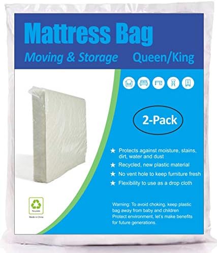 ComfortHome Mattress Encasement 2 Pack Queen King Size 15 Mil