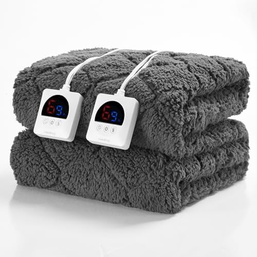 HelaSnug Electric Heated Mattress Pad 78x80IN Dual Controllers