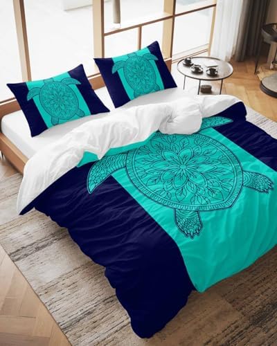 ZOE GARDEN Turtle Mandala Duvet Cover Set