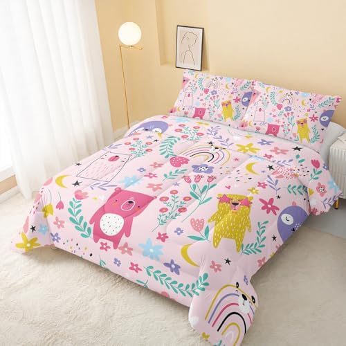 QOOMO Cartoon Bear Kids Comforter Set 1
