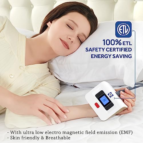 Sealy Heated Mattress Pad Queen Size with Dual Controller